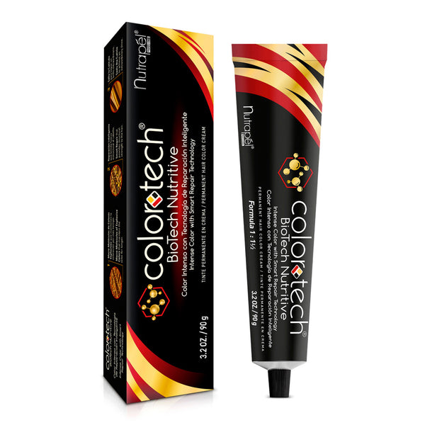 Tinte Permanente Negro Azulado en Crema 2.1, Color Tech 90 g