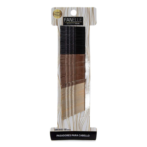 Pasadores Metalicos Para Cabello, Fanelle 100 pzas
