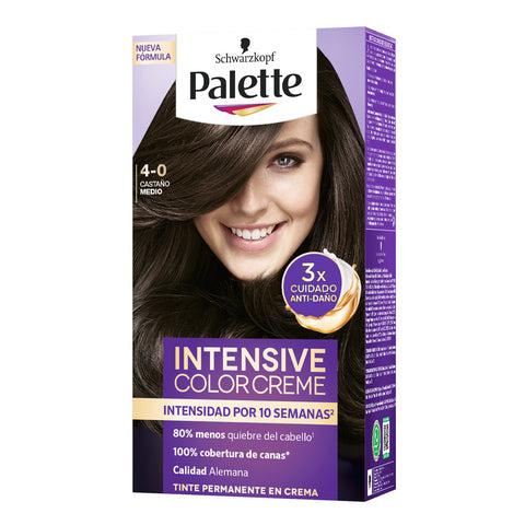 Tinte Permanente 4-0 Castaño Medio Palette Color Creme, Schwarzkopf 50 ml
