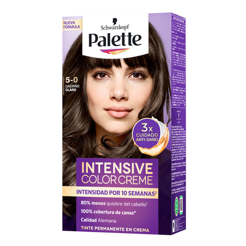 Tinte Permanente 5-0 Castaño Claro Palette Color Creme, Schwarzkopf 50 ml