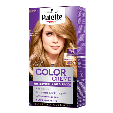 Tinte Permanente 9-65 Diosa Rubio de Oro Metálico Palette Color Creme, Schwarzkopf 50 ml