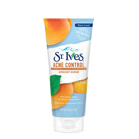 Acne Control With Salicylic Acid, Non Comedogenic,  Face Scrub, St. Ives 6 oz