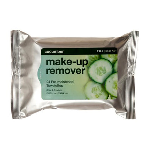 Toallitas Húmedas Con Pepino Para Remover Maquillaje, Nu-Pore 30 pzas