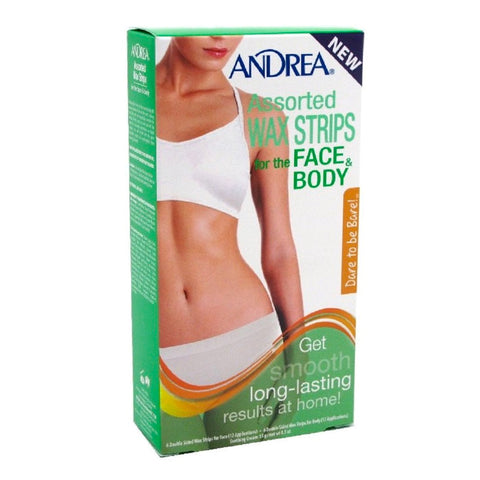 Tiras De Cera Surtidas Para Rostro Y Cuerpo, Andrea Wax