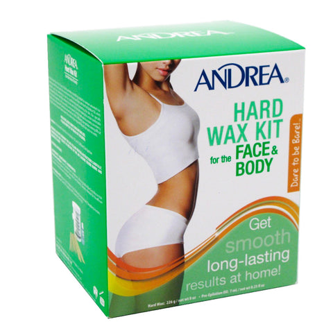 Crema Depiladora Dura Kit Para Cara Y Cuerpo, Andrea Wax