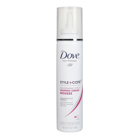 Hair Therapy Nourishing Curls Style+Care  Whipped Cream Mouse, Dove 7 oz.