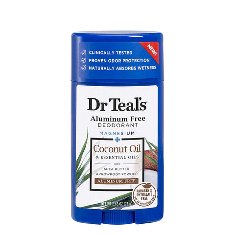 Desodorante de Aceite de Coco en Barra, Dr. Teal's 75 g