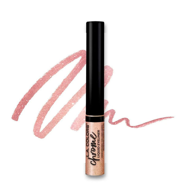 Delineador Líquido  Para Ojos Chrome Rose Gold, L.A. Colors