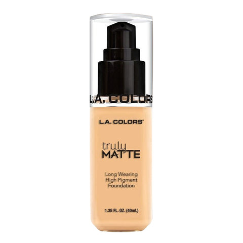 Base Liquida Truly Matte Foundation Porcelain, L.A. Colors