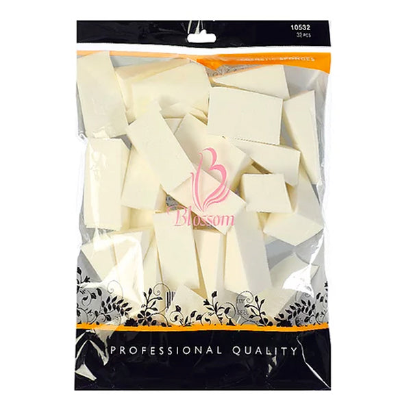 Esponja De Látex Para Aplicar Cosmético En Gajos, Blossom 32 pzas.