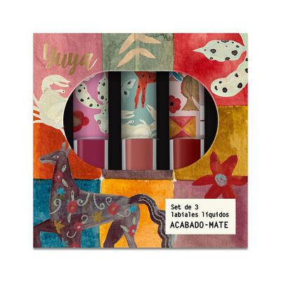 Yuya Set De 3 Labiales Líquidos Mate