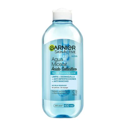 Garnier Skinactive Agua Micelar &Aacute;cido Salic&iacute;lico 400 Ml