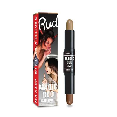 Rude Cosmetics D&uacute;o M&aacute;gico Iluminador Y Contorno Oscuro