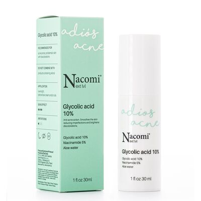 Nacomi Suero Facial &Aacute;cido Glic&oacute;lico 10% 30 Ml Peeling Suave