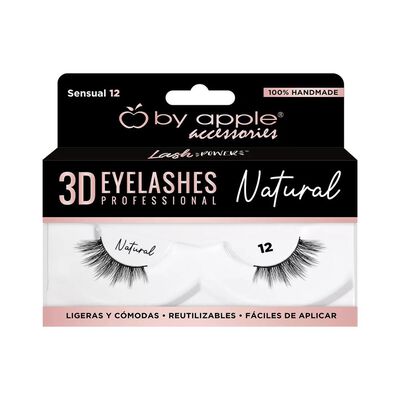 By Apple Pesta&ntilde;as Postizas 3d Natural