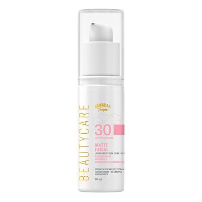 Hawaiian Tropic Protector Solar Facial Beautycare Matte Fps 30 Loci&oacute;n 50 Ml