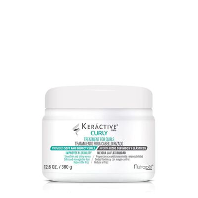 Nutrapel Keractive Curly Tratamiento Cabello Rizado 360g