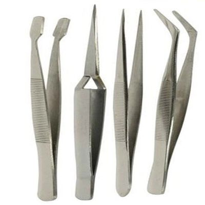 Poshmellow Set Pinzas Para Cejas 2 Pzas Acero Inoxidable