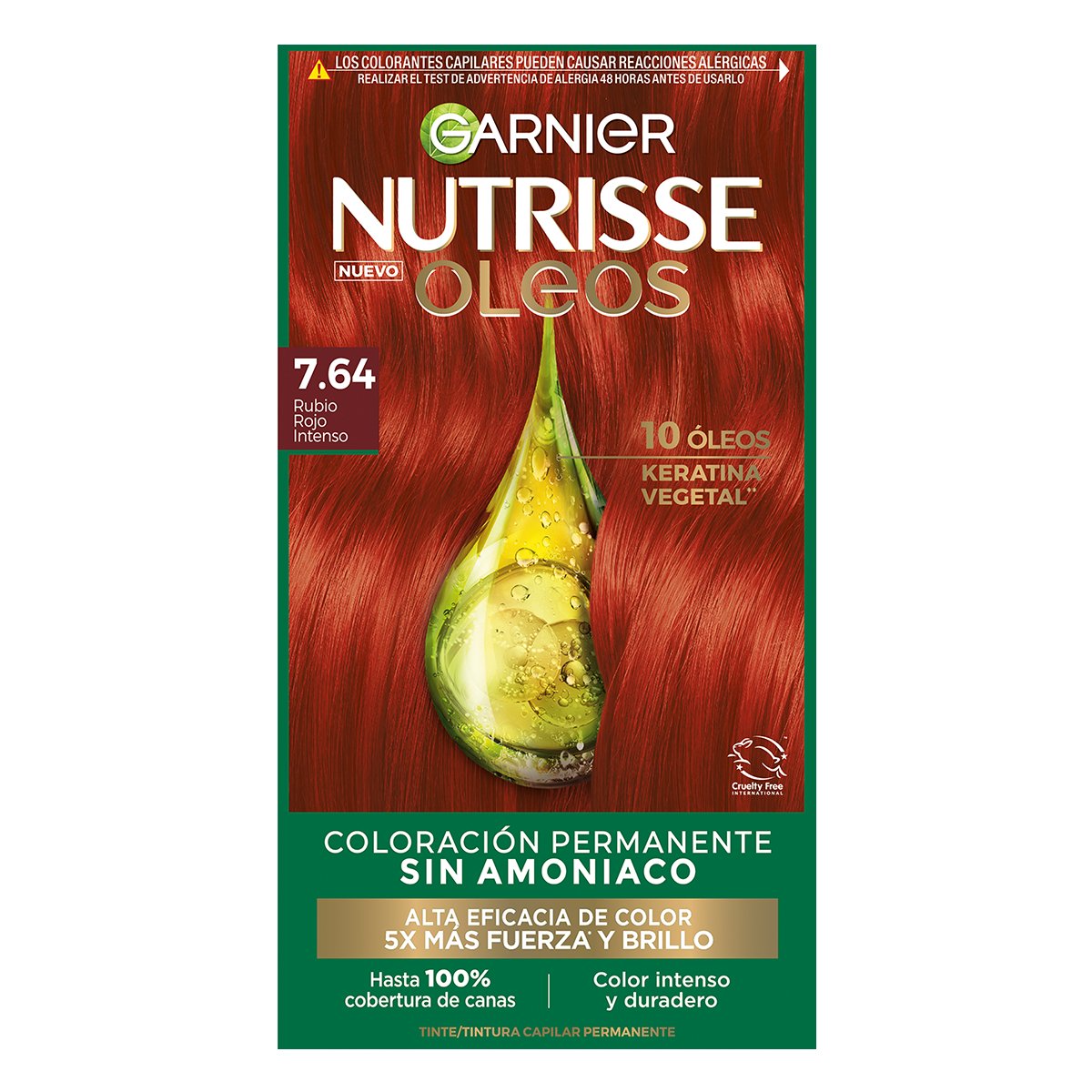 Nutrie Oleos Garnier Tinte Capilar 7.64 Rojos image number null