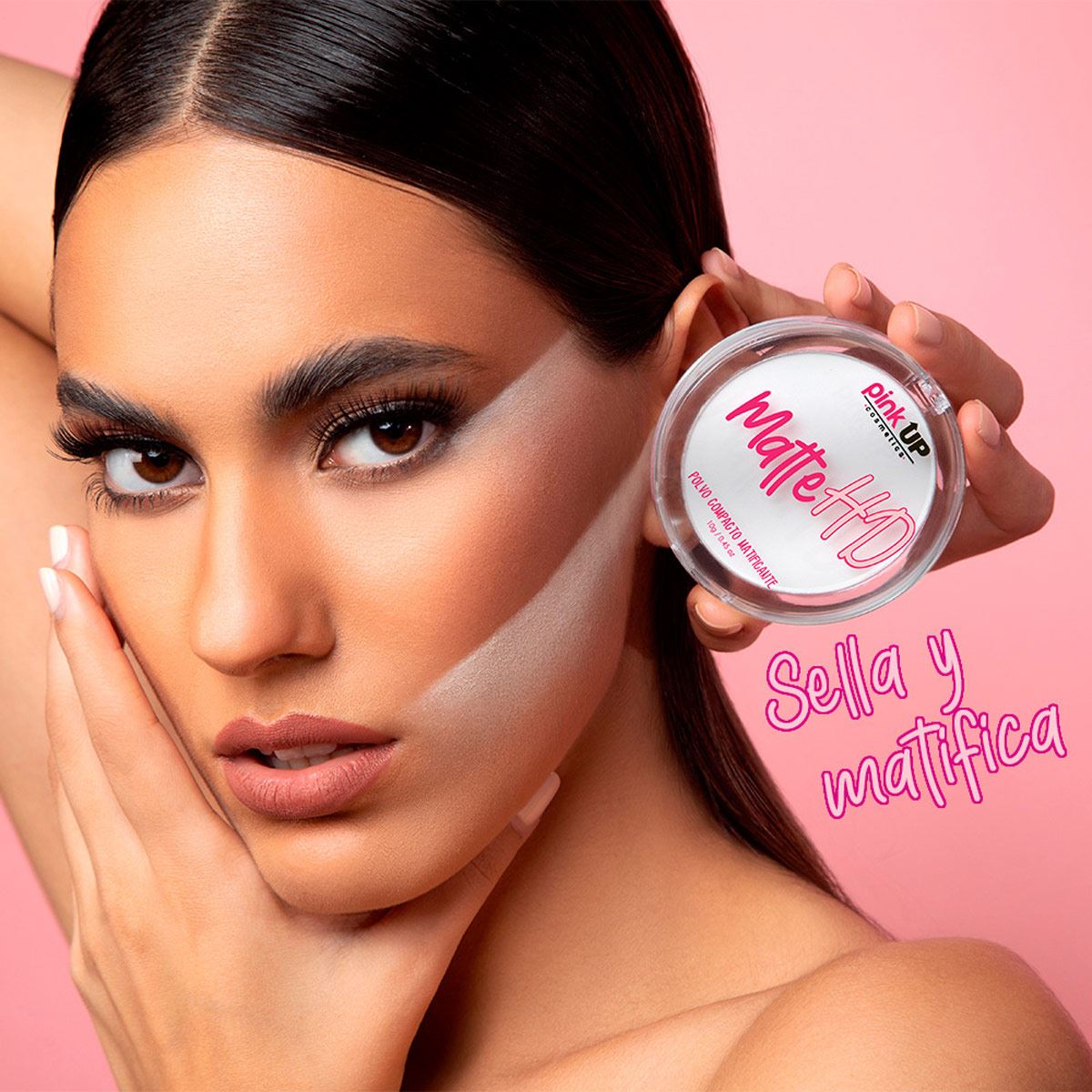 Pink Up Polvo Compacto Matificante Matte Hd 10 G image number null