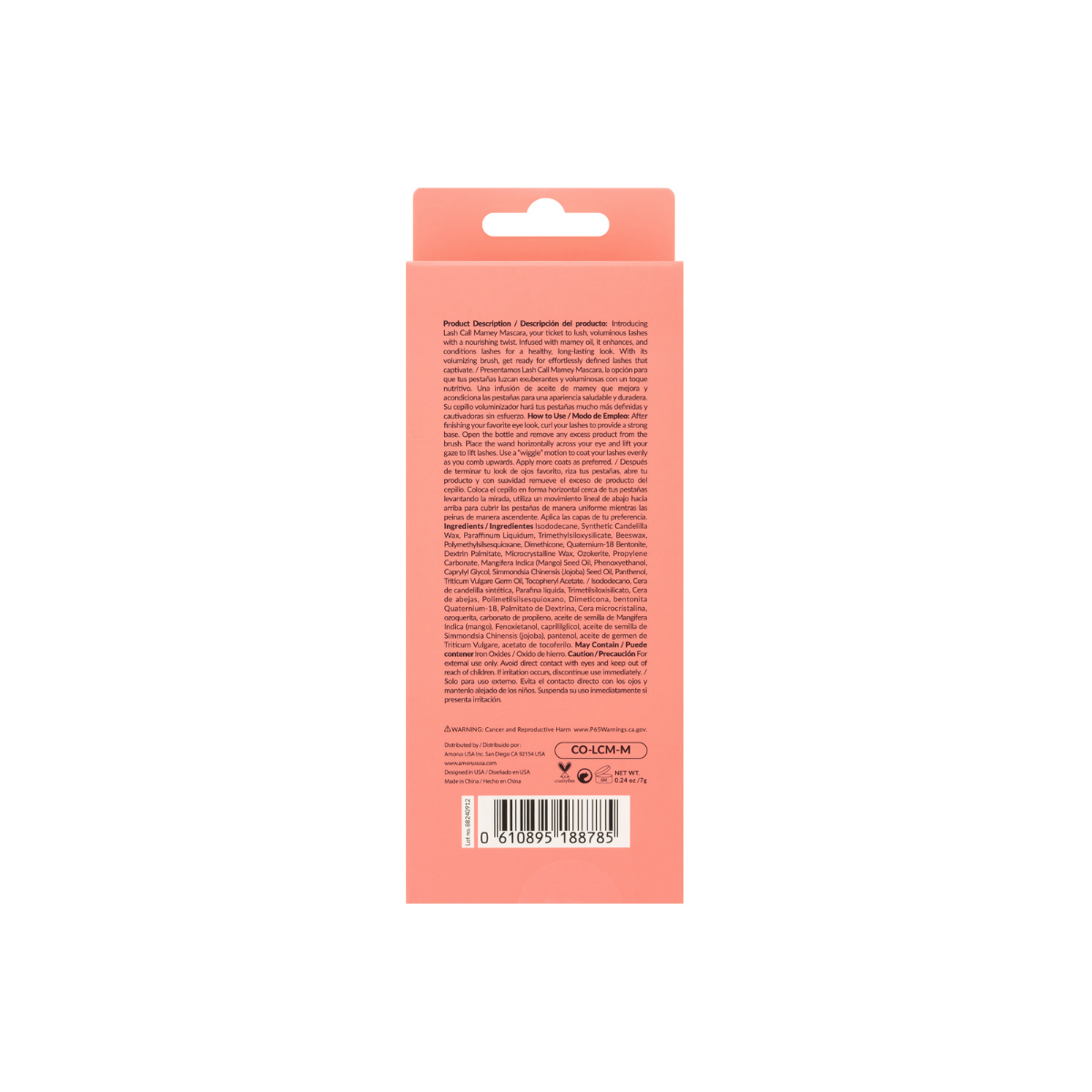 Amor Us M&aacute;scara De Pesta&ntilde;as Mamey Lash Call Mamey image number null