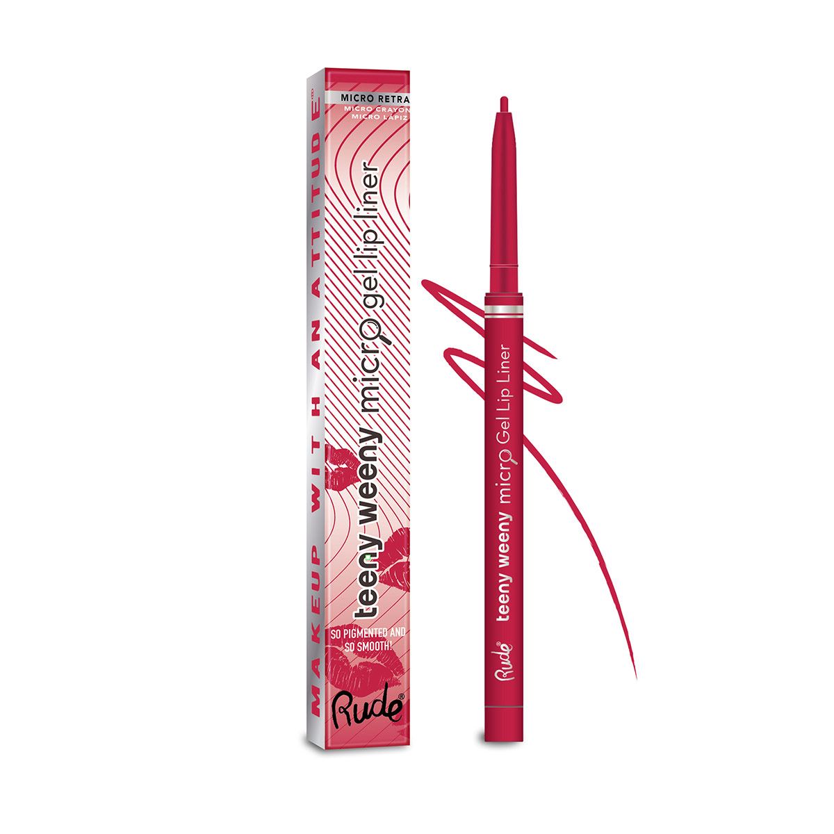 Rude Cosmetics Delineador De Labios Micro Gel Teeny Weeny Ver Todo Rojo image number null
