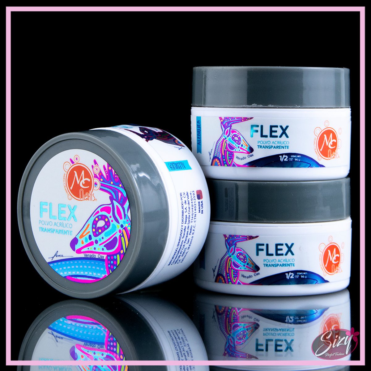 Mia Secret Polvo Acr&iacute;lico Transparente 1/2 Oz Profesional image number null