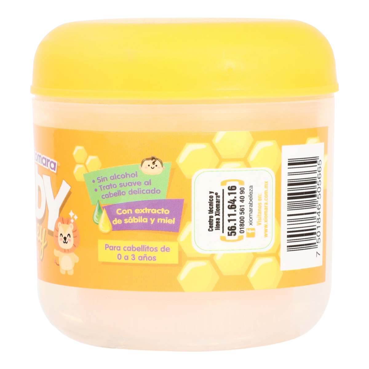 Xiomara Gel Estilizante Baby Honey 140g Fijaci&oacute;n Suave Ni&ntilde;os image number null