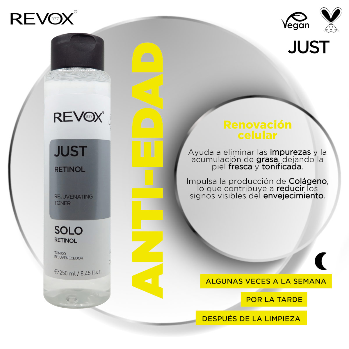 Revox B77 Just Retinol T&oacute;nico Rejuvenecedor 250 Ml image number null