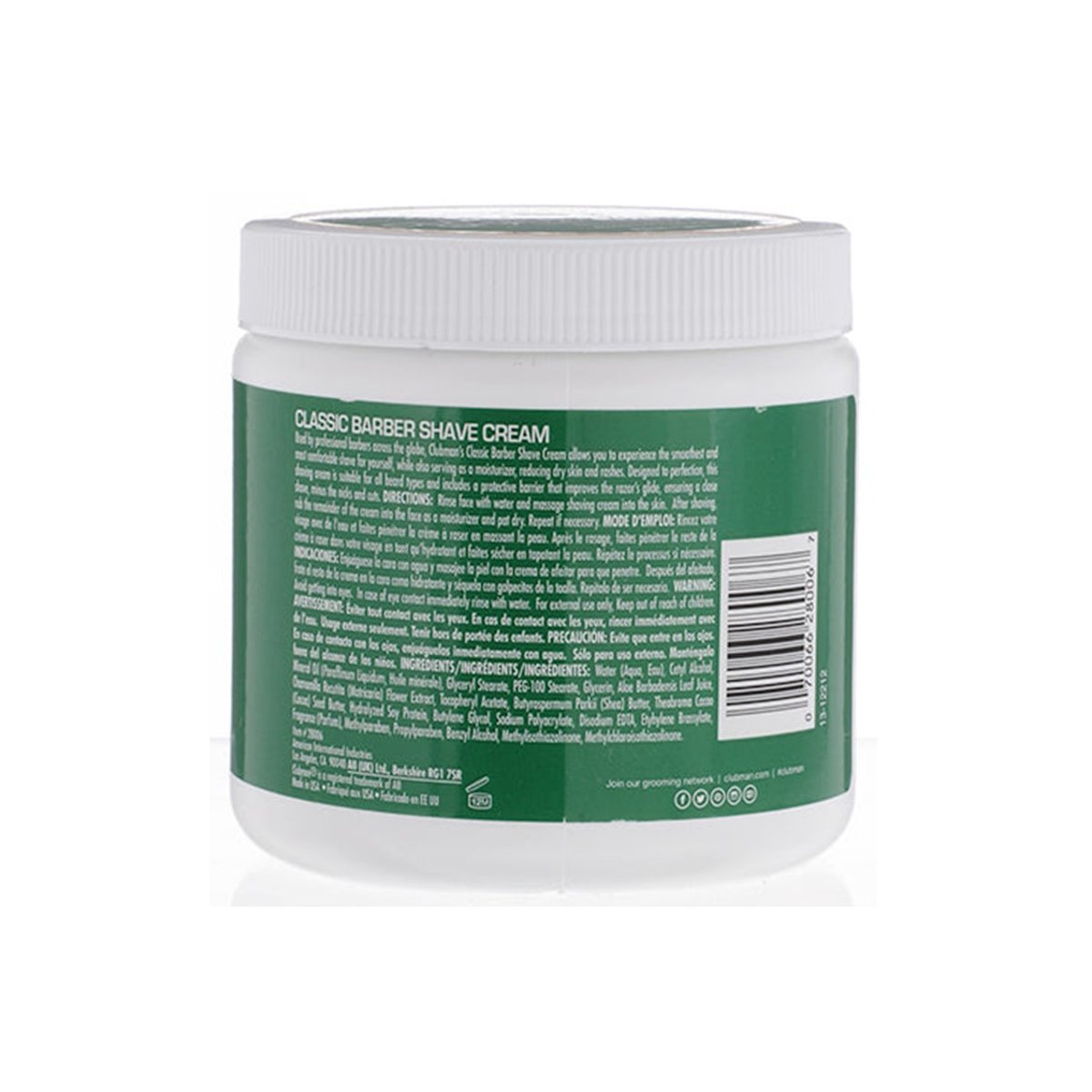 Clubman Classic Crema Afeitar Hidratante 16 Oz image number null