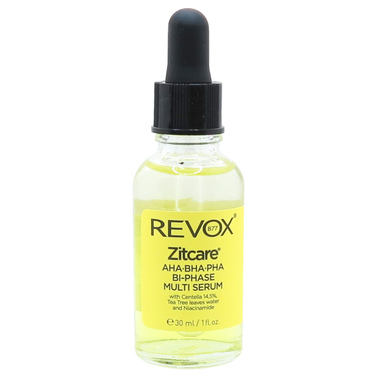 Revox B77 Zitcare Aha Bha Pha Suero Multifase Bif&aacute;sico Con Centella 14.5% Te De &Aacute;rbol Y Niacinamida 30 Ml image number null