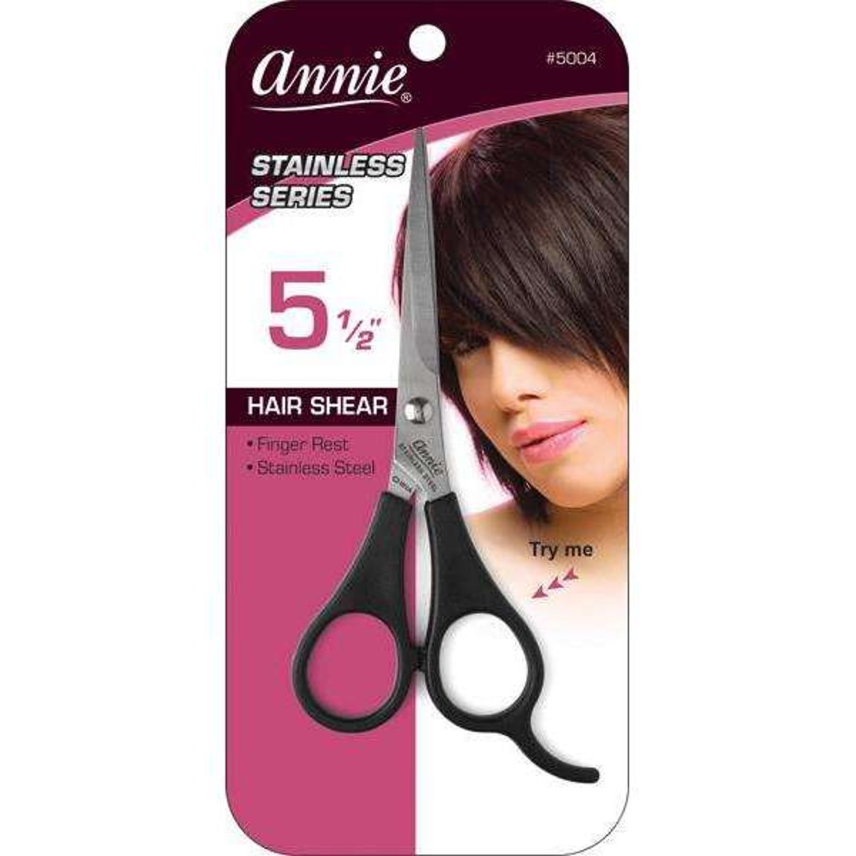 Annie Tijeras Profesional Peluquer&iacute;a 5.5" Acero Inoxidable image number null