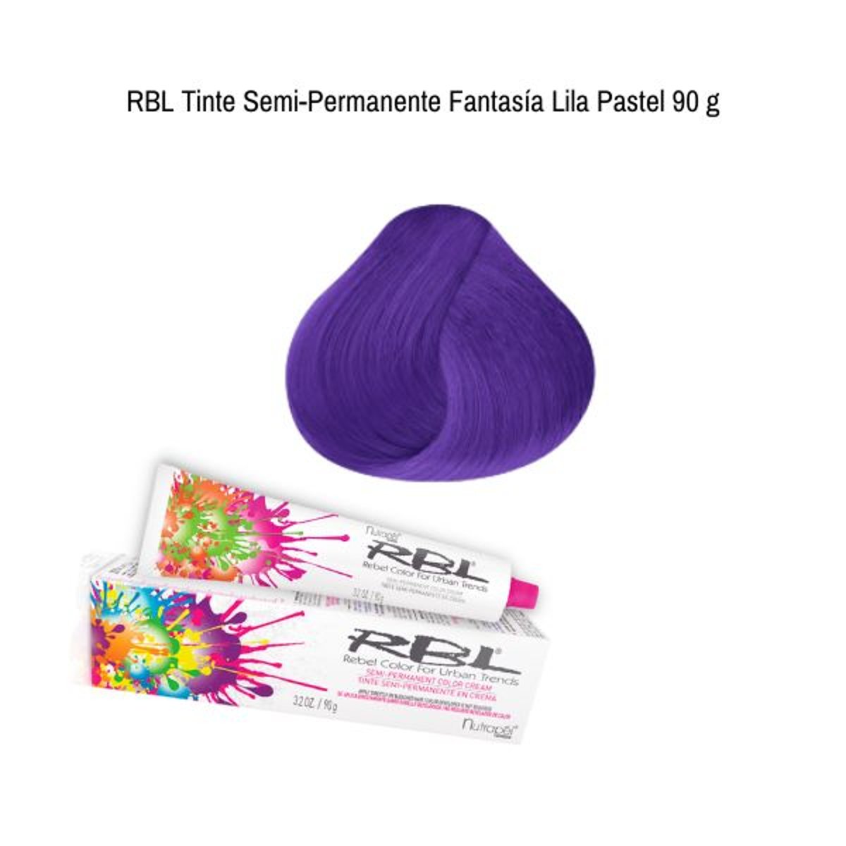 Rbl Tinte Semi-permanente Lila Pastel 90g Crema Sin Amon&iacute;aco image number null