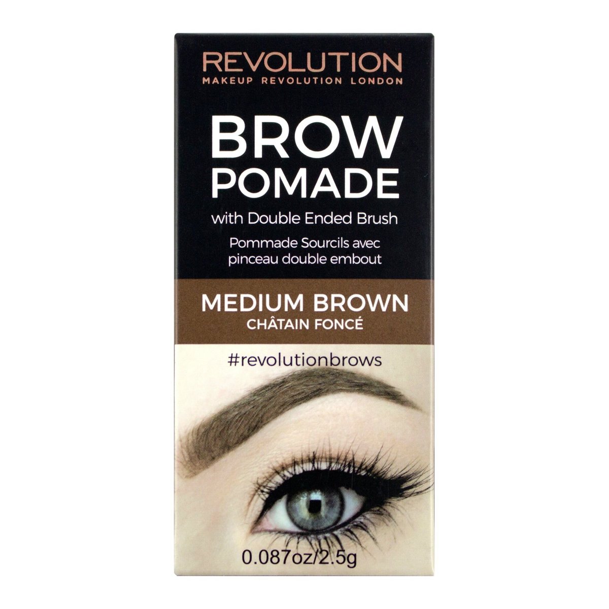 Palladio Brow Pomade Waterproof Medium Brown 4g image number null