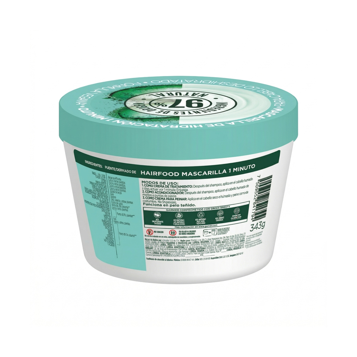 Garnier Fructis Mascarilla Hair Food Aloe 350 Ml image number null