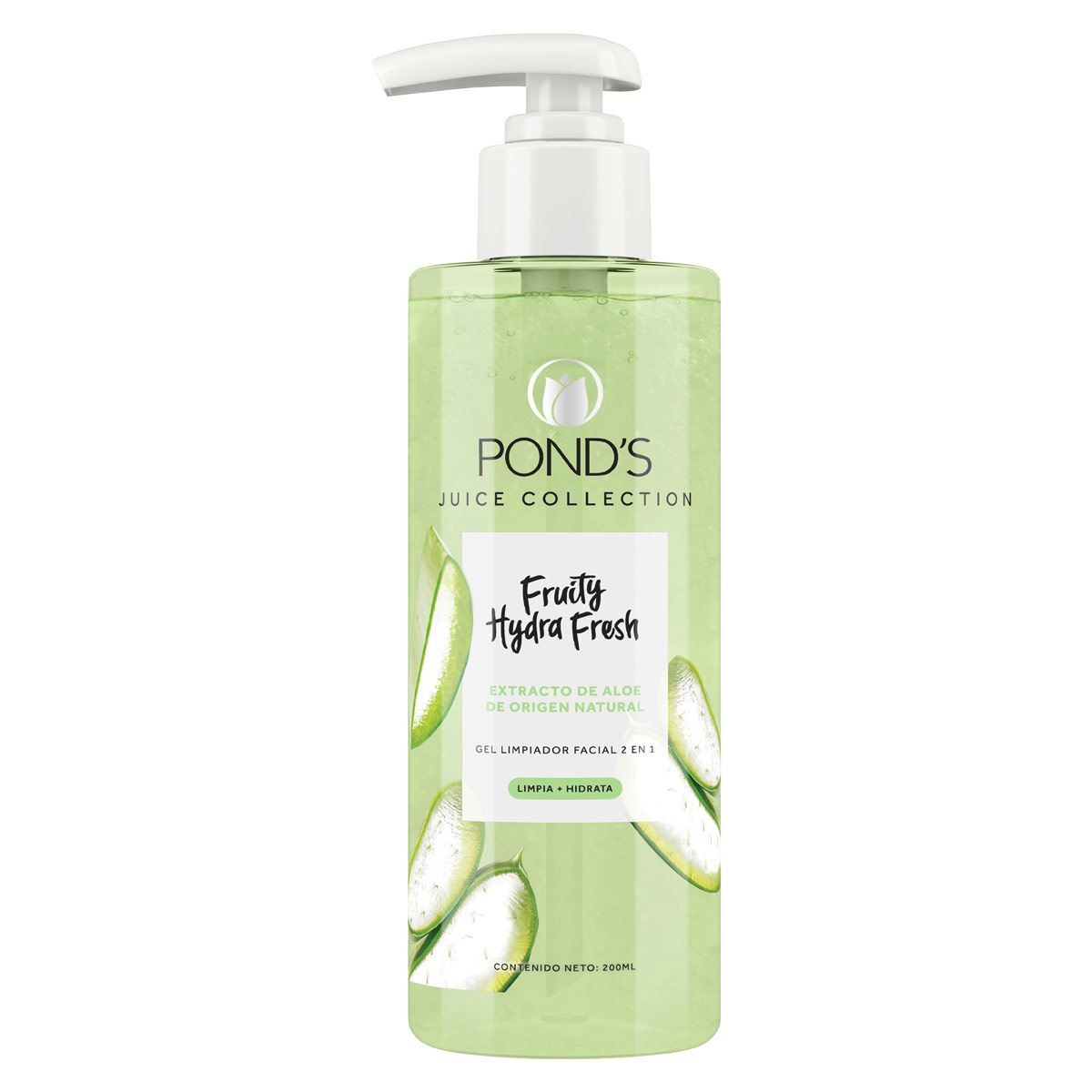 Ponds Gel Limpiador Facial Fruity Hydra Fresh &Aacute;loe 200 Ml image number null