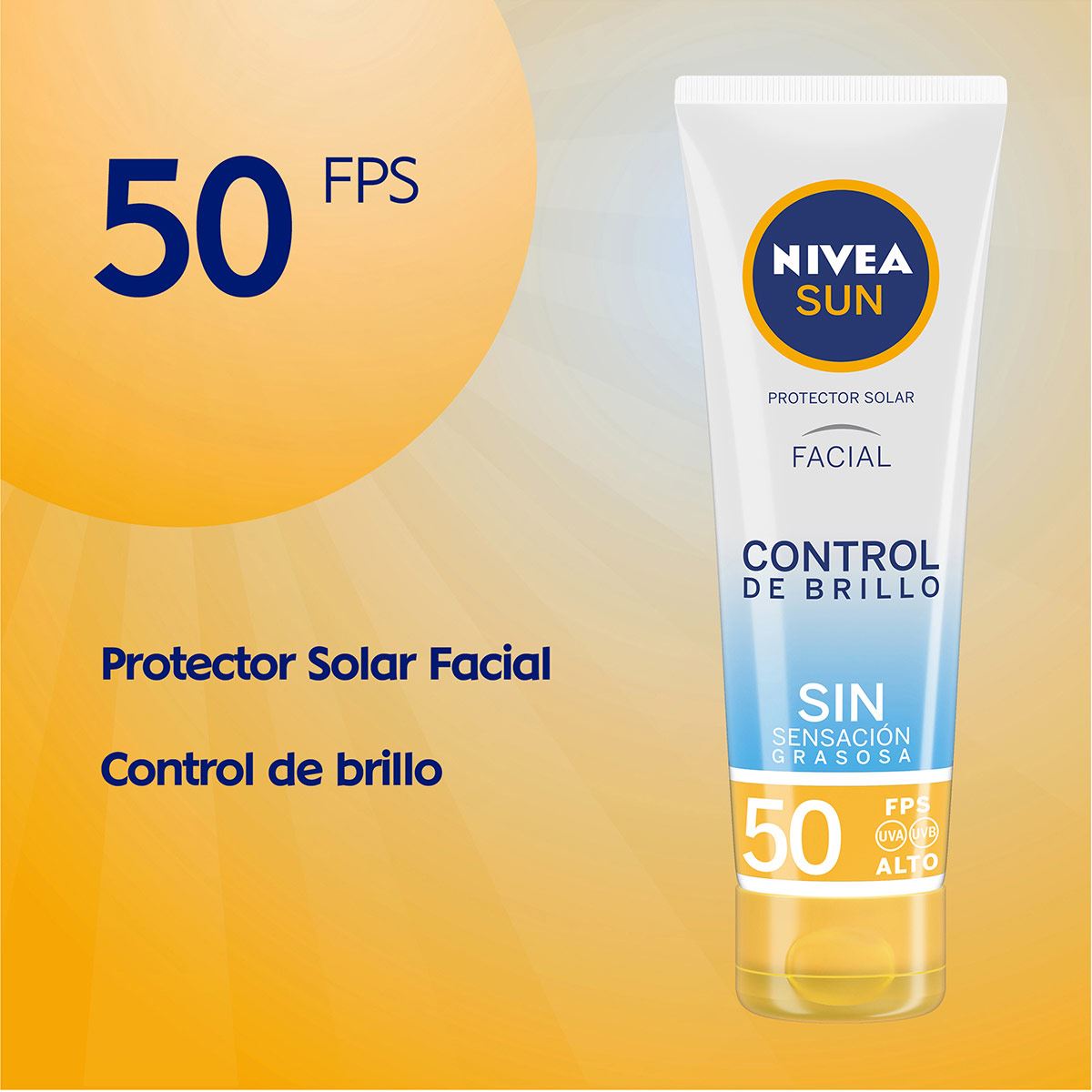 Protector Solar Nivea Face Fps50 Control De Brillo image number null