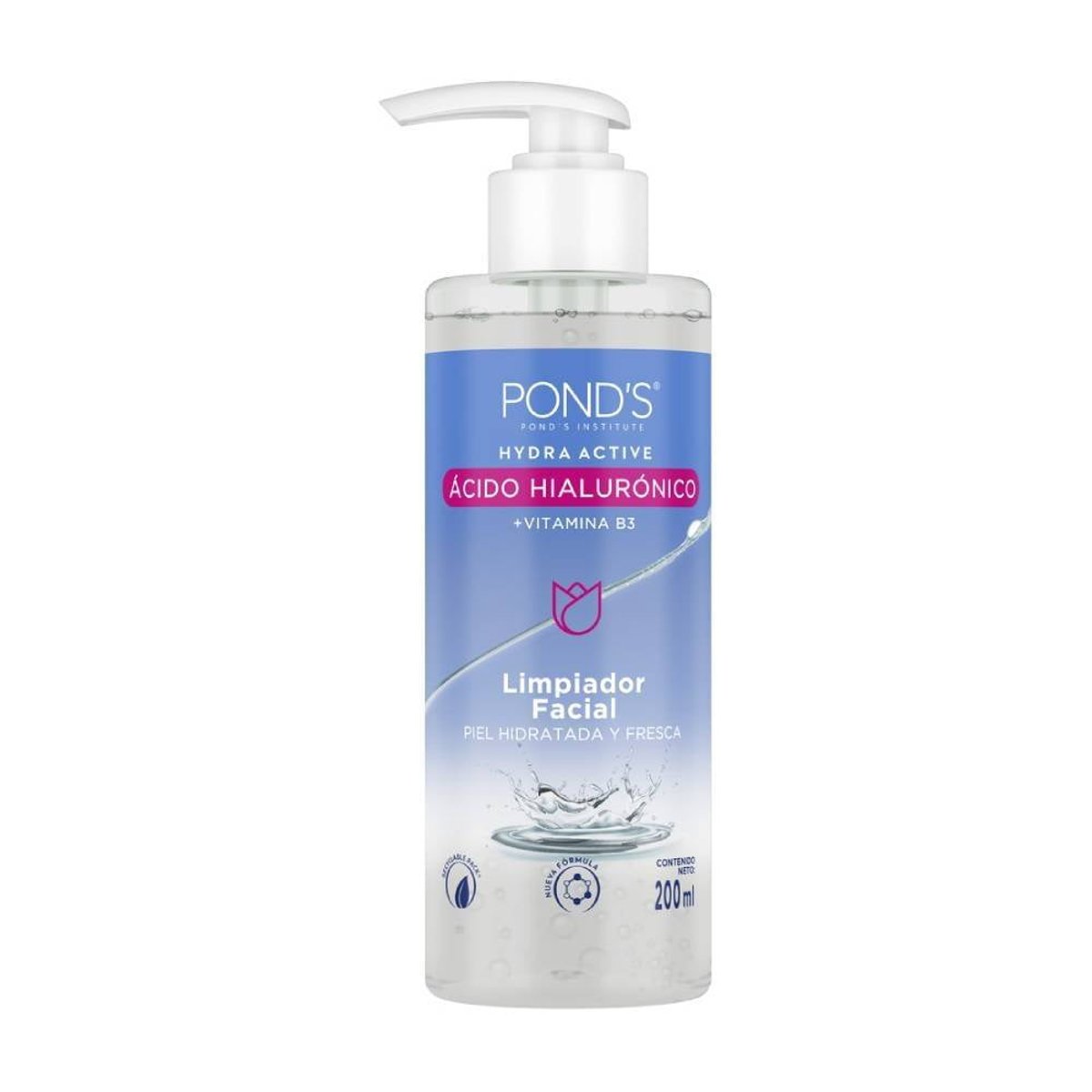 Pond's Gel Limpiador Facial &Aacute;cido Hialur&oacute;nico 200ml image number null