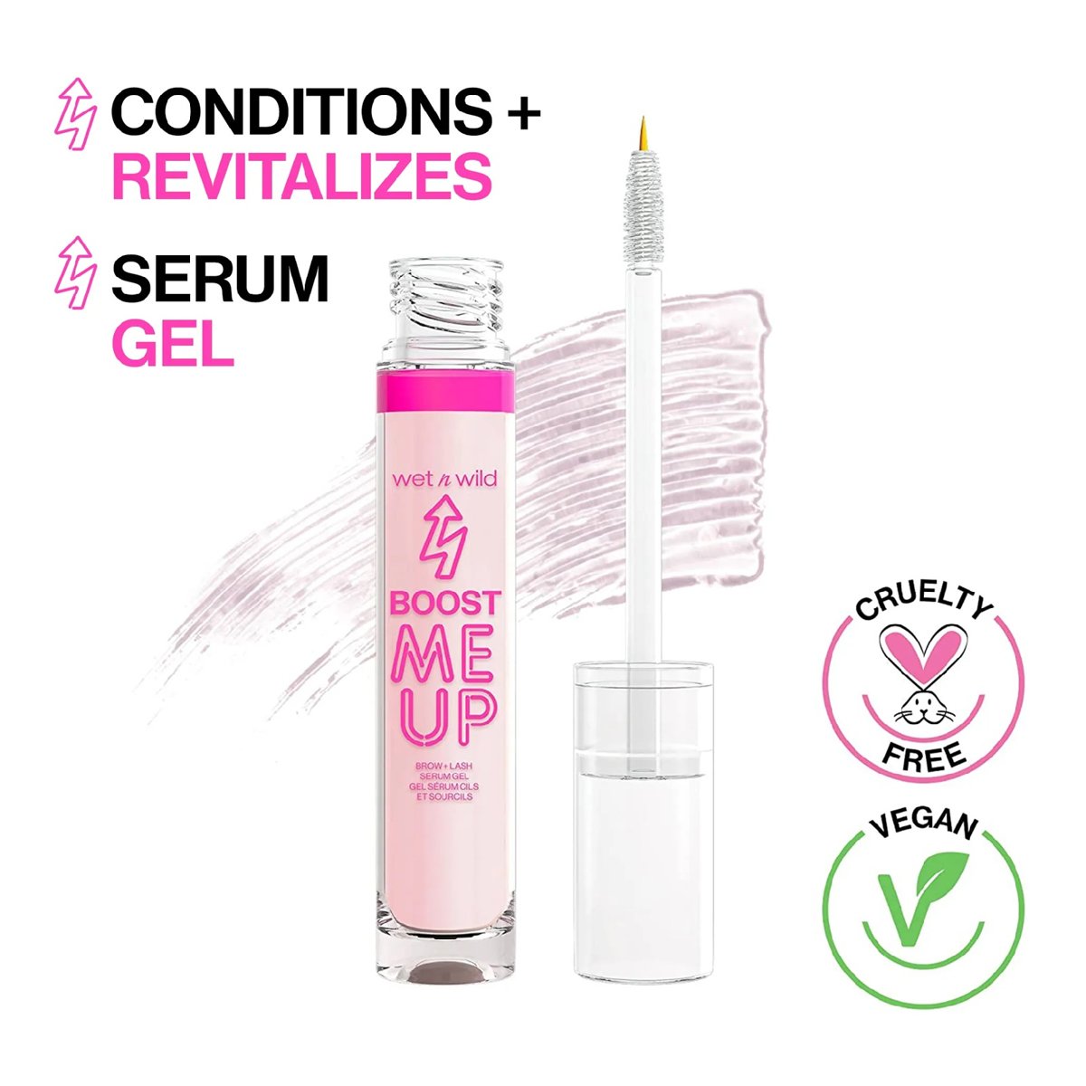 Wet N Wild S&eacute;rum Gel Boost Me Up Cejas Y Pesta&ntilde;as image number null