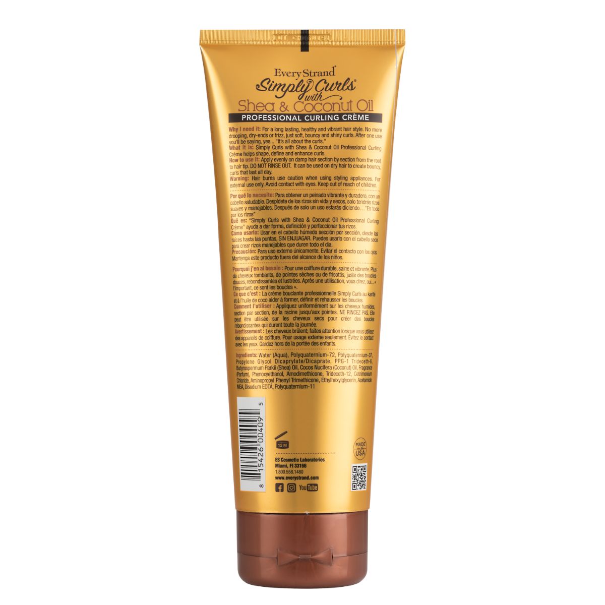 Every Strand Crema De Rizado Con Karit&eacute; Y Aceite De Coco 236 G image number null
