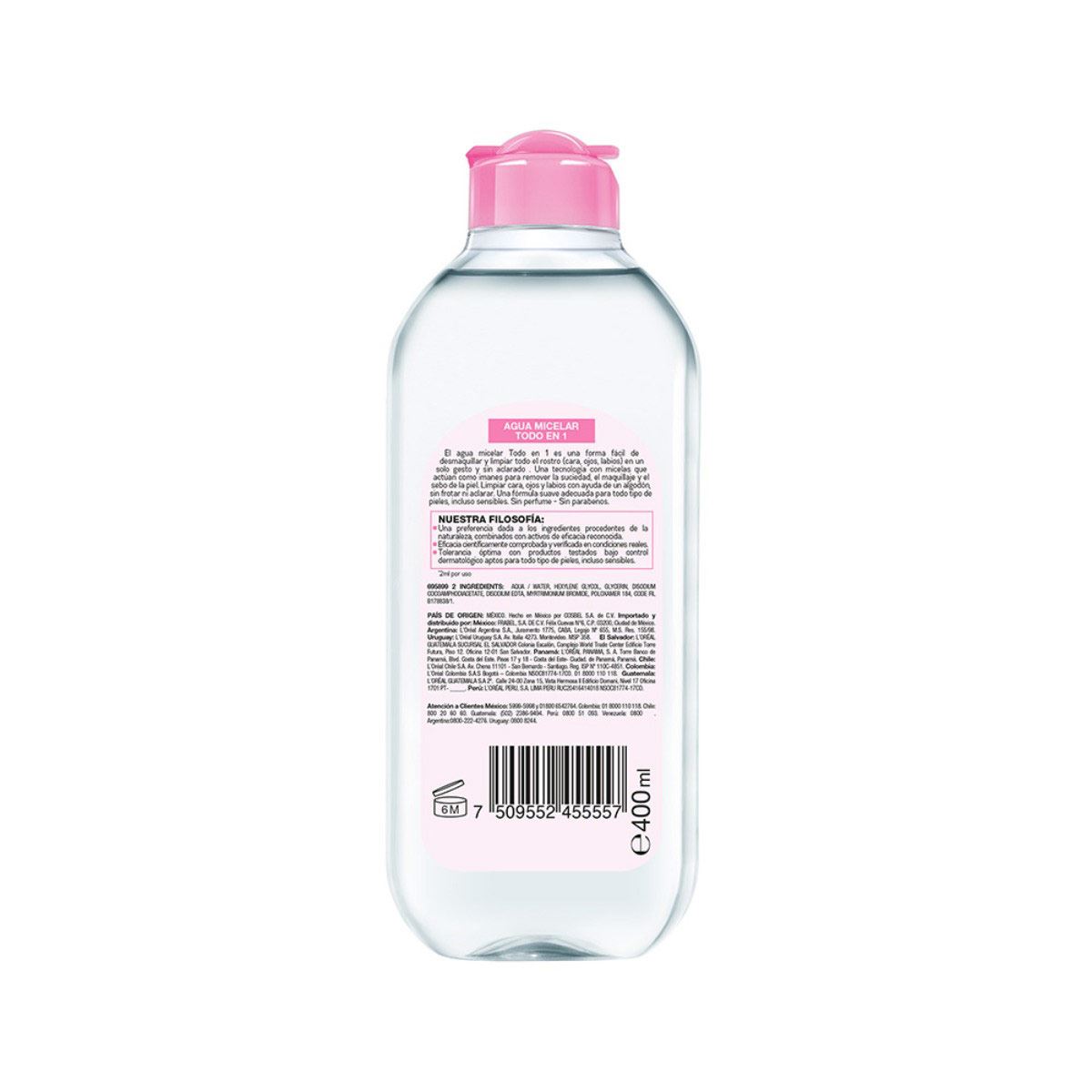 Garnier Skin Active Agua Micelar Desmaquillante 400 Ml image number null