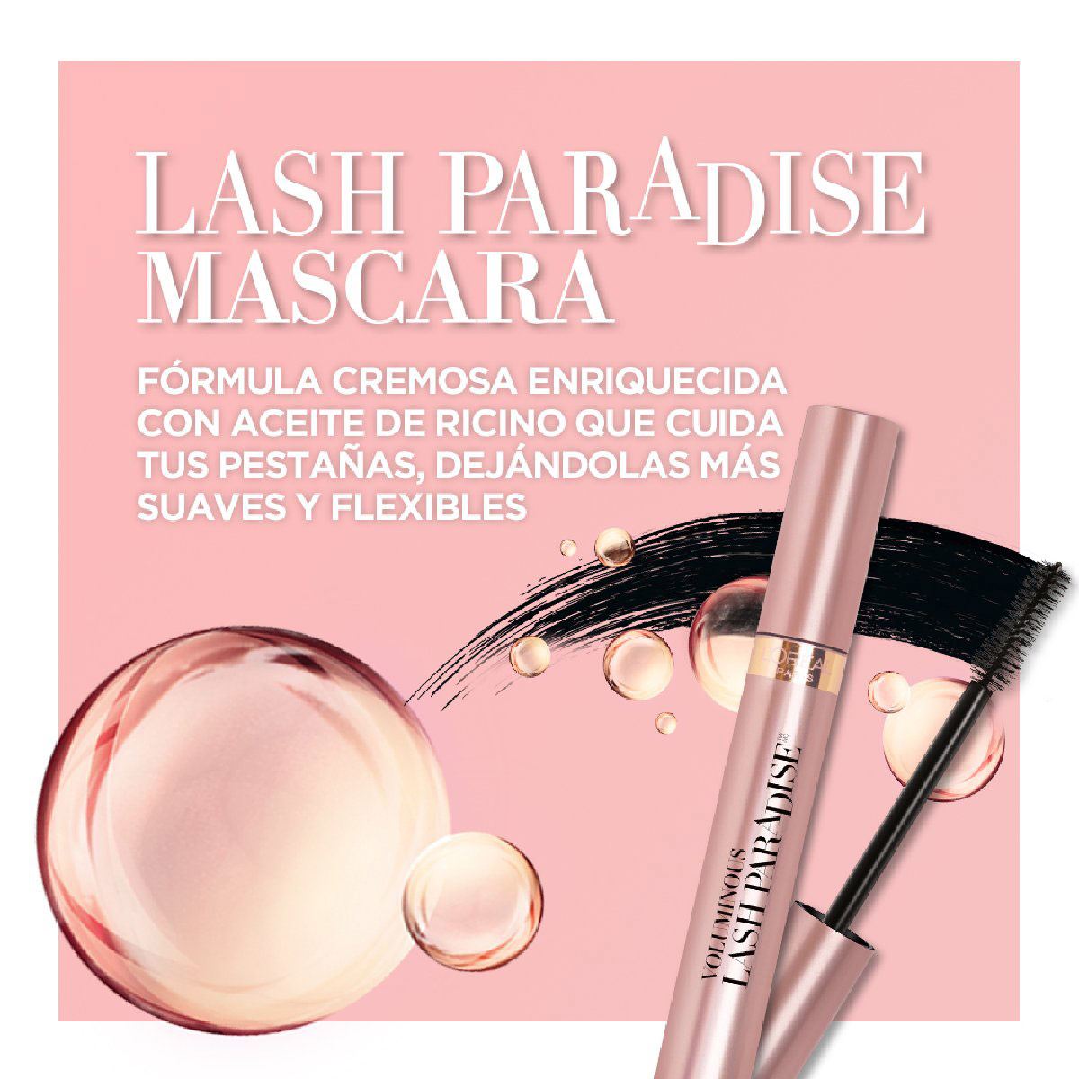 L'or&eacute;al Paris M&aacute;scara De Pesta&ntilde;as Lash Paradise Negro image number null