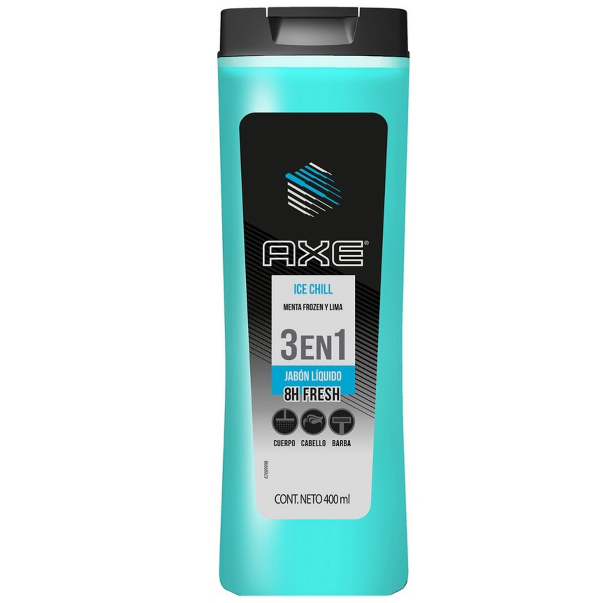 Axe Body Wash Ice Chill 3en1 Menta 400ml image number null