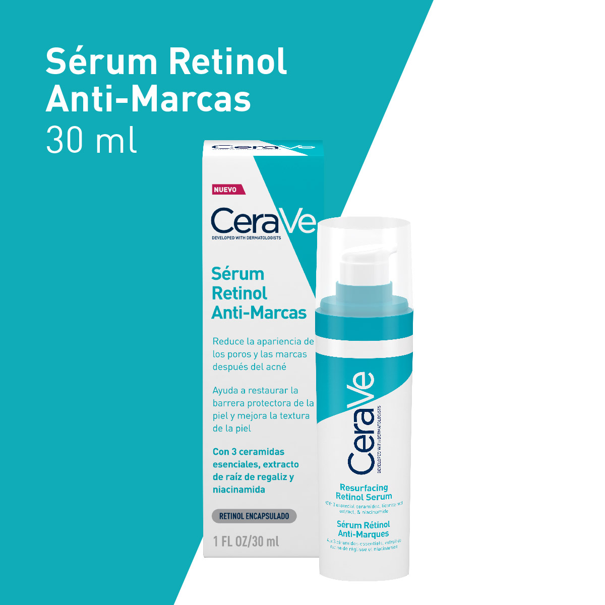 Cerave S&eacute;rum Con Retinol Anti-marcas De 30 Ml image number null