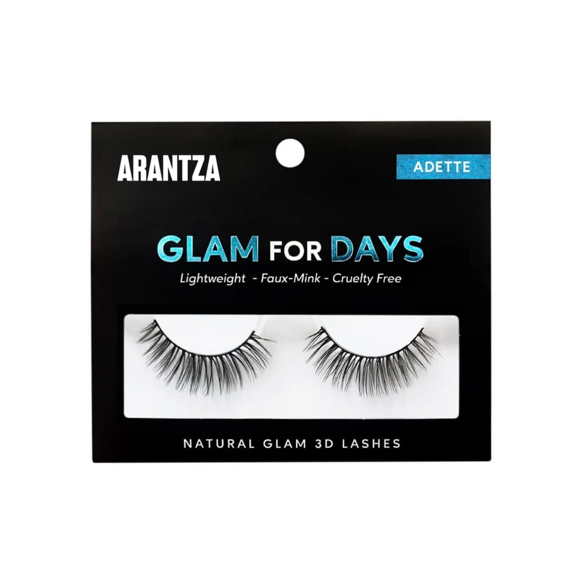 Arantza Cosmetics Pesta&ntilde;as Postizas Adette Glam For Days 24 Pzas image number null