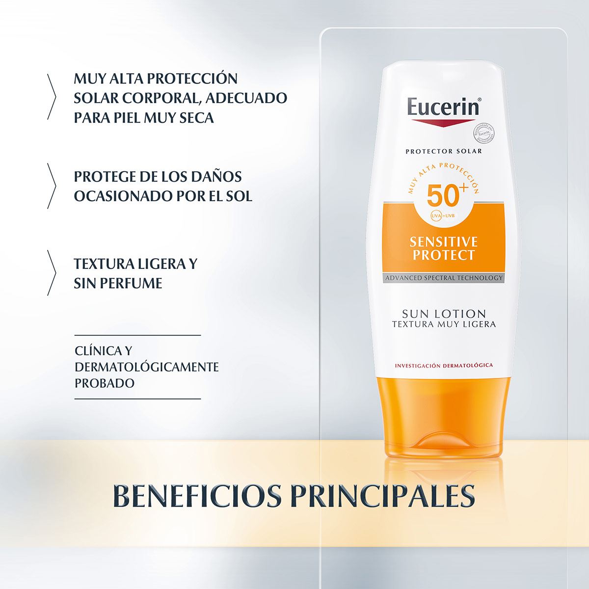 Eucerin Sun Loci&oacute;n Muy Ligera Fps 50 150 Ml image number null