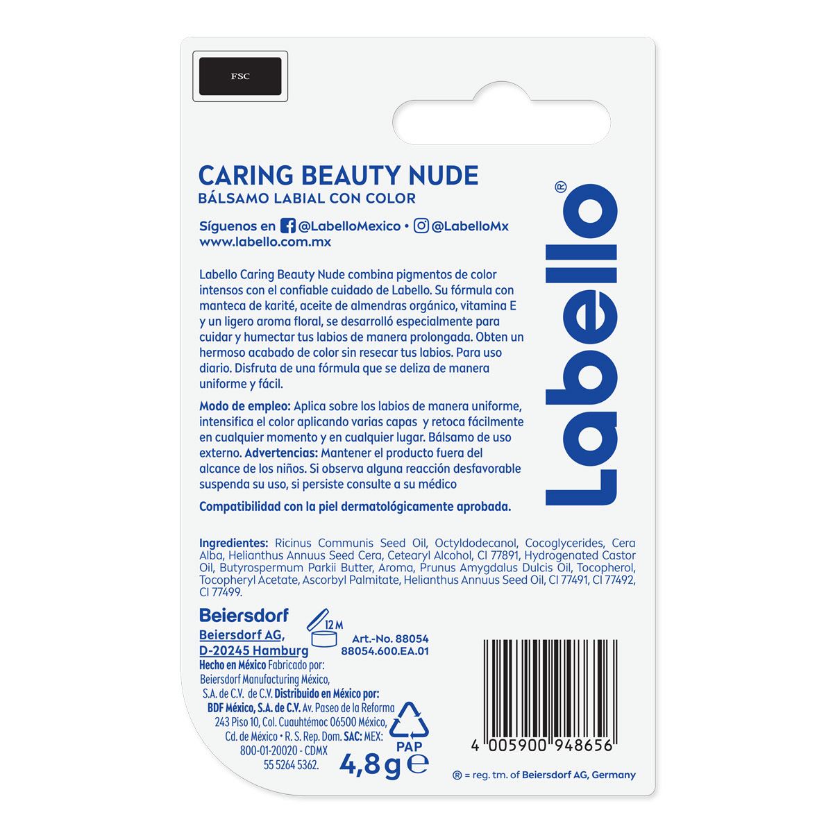 Labello Pomada Bel Nude 5.5ml image number null