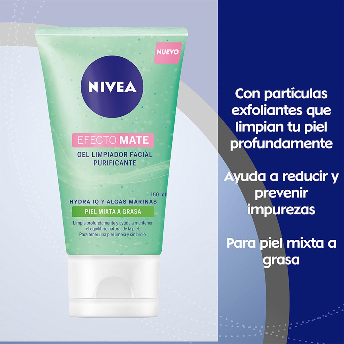 Nivea Gel Limpiador Y Purificante Facial Efecto Mate 150 Ml image number null