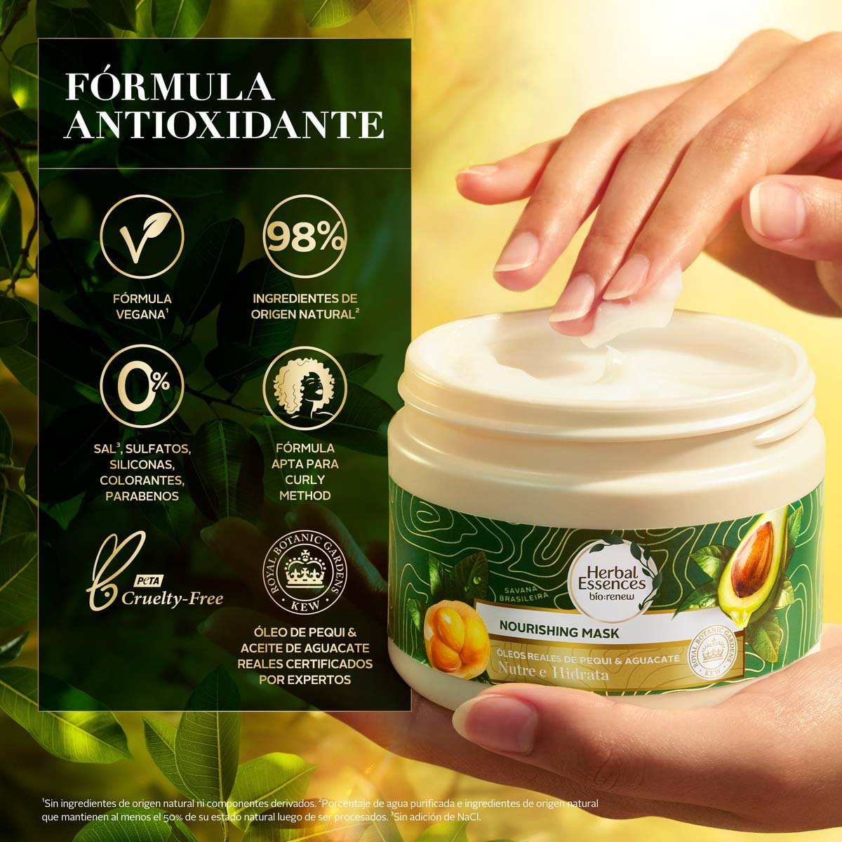 Herbal Essences Bio:renew Pequi & Aguacate Nutre E Hidrata Nourishing Mask 300 Ml image number null