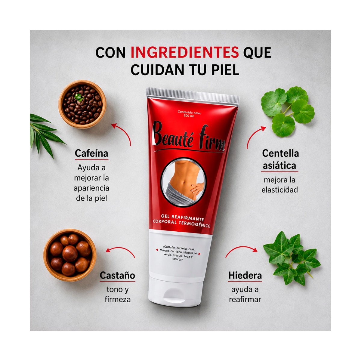 Beaute Firm Gel Reafirmante Corporal Termog&eacute;nico 200 Ml image number null